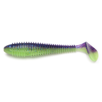 Силиконовая приманка Keitech Swing Impact Fat 4.8" PAL #06 Violet Lime Belly