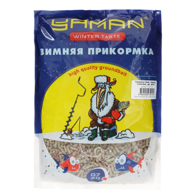 Прикормка Yaman Winter Taste Карась зимняя (чеснок), цв. микс, 700 гр.