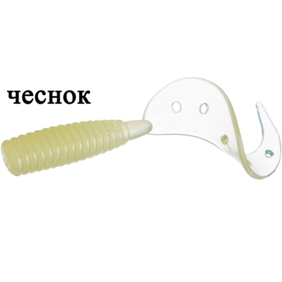 Силиконовая приманка Flagman Cheesy 2.5" цв. firefly 10pc garlic