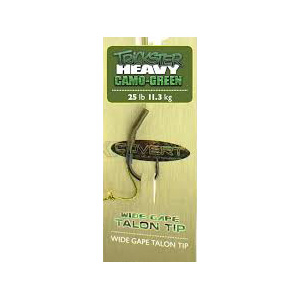Поводок карповый Carpe Diem Trickster Heavy 25lb, 20cm, Green Wide Gape Talon Tip № 6 CWGTT6TH25G