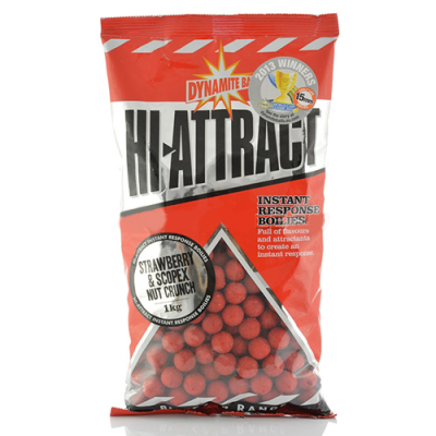 Бойлы тонущ. Dynamite Baits 15мм. 1 кг. Strawberry & scopex nut crunch (DY800) (клубника & ириска орех) 