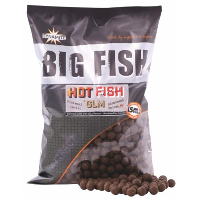 Бойлы тонущие Dynamite Baits Hot Fish & GLM 15 мм. 1.8 кг. (DY1518)