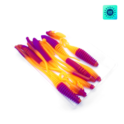 Силиконовая приманка Chuper Trout Mix 2.0 Сыр Violet UV + Orange UV