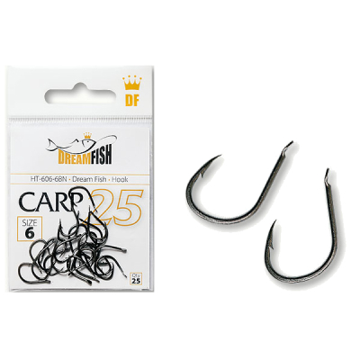 Крючки DreamFish Carp BN #4 25 шт/уп