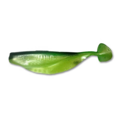 Силиконовая приманка Mann's Spirit 90 цв. перлам-зелен с черн спин, упак ( 4 шт). Spirit90_121