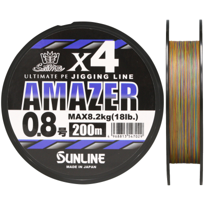 Плетеный шнур Sunline SaltyMate Amazer PEx4 [10m x 5color] 200m #2,5/45LB