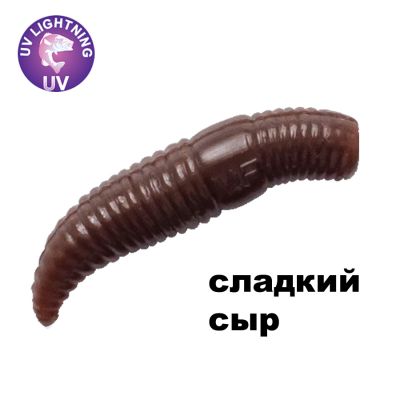 Силиконовая приманка Crazy Fish MF Baby Worm 1.2" 65-30-100-9-EF сладкий сыр цв. 100