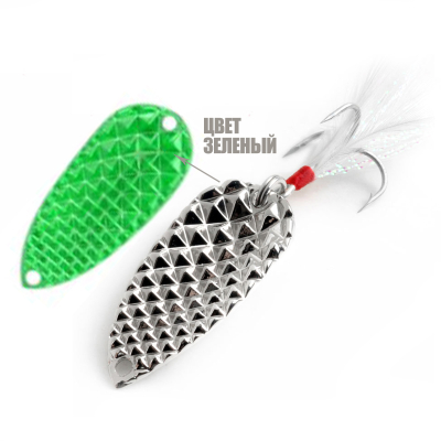 блесна  CICADA-DIAMOND TYPE  4.3см, 10гр, зеленый  GT-32T