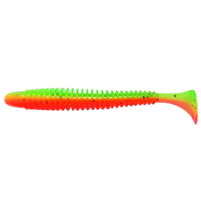 Силиконовая приманка Pike Hunter Ribbed Worm 3.5" 8.9 см. #021 Arbuz (UV) (8 шт)