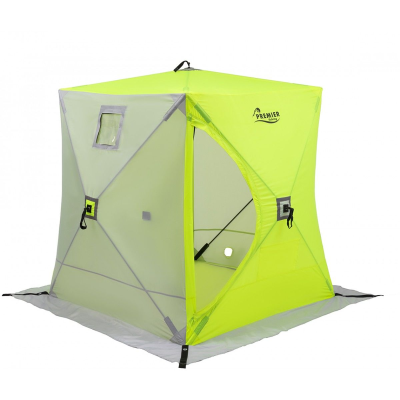 Палатка зимняя Premier Fishing Куб 1,5х1,5 yellow lumi/gray