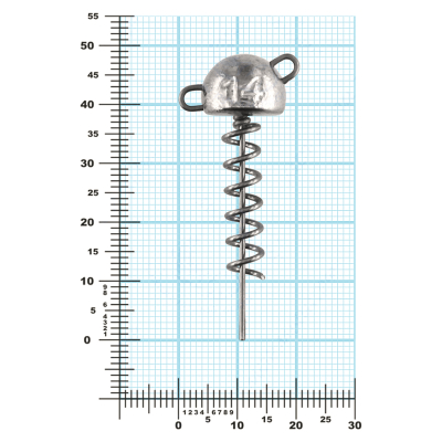 Мормыш Огрузка "Гриб Штопор" 40 мм, вес 14 гр (St-40-14)