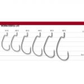 Крючок офсетный Vanfook WORM-55G Mat Green №4/0, 5 pcs/pack