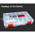 Коробка для приманок Vido Craft VD-2019 Fluorocarbox Clear Box, размер 27.5х18х4.2 см