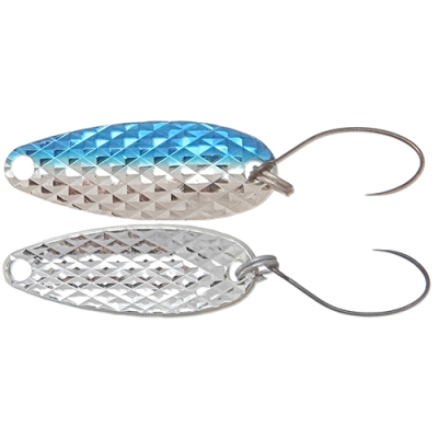 Блесна колебл. Mukai Keiryu Iwana 3.0g Two sides diamond cut цв. #34 Blue Silver
