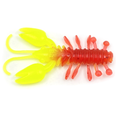 Мягкая приманка Boroda Baits Crawler 45 цв. Гранат/лимонный (Garnet/Lemon)