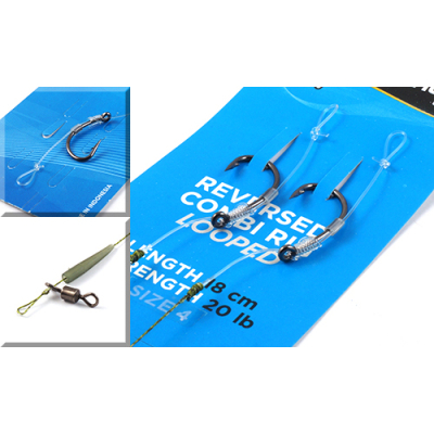 Оснастка волосяная Nautilus Reversed Combi Rig 18см 20lb #4