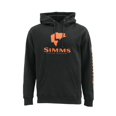 Толстовка Simms Bass Logo Hoody Black XXL