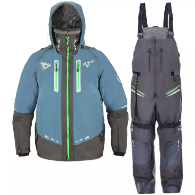Костюм-поплавок мужской зимний ХСН "Rescuer V prosport", hardguard, бирюза (зеленые молнии) (52-54/182)