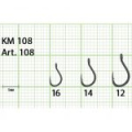 Крючок Fish Season KM108 №16 с ушком, покрытие D/BK (10 шт)