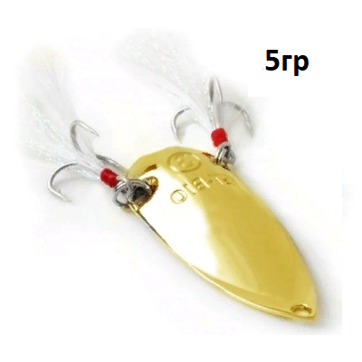 Блесна GT-BIO Cicada Spoon II 3.5см, 5гр, золото