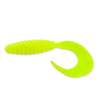 Силиконовая приманка Тула Головастик толстый 2.5 цв. 004 lime (лайм) (uv)