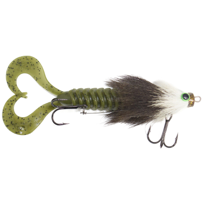 Приманка RSK Fishing MAUS S (диаметр головы 12 mm) 16см 30гр бело-черная голова, хвост хаки.