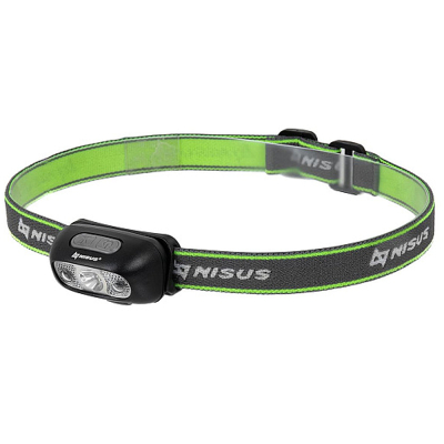 Фонарь налобный 120 LM, IPX4, USB Nisus (N-FN-3056S)