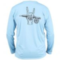 Термофутболка Simms Solar Tech Tee, Release Rocker Faded Denim, S