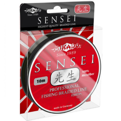 Плетеный шнур Mikado Sensei Black 10м 0,18мм - 14,10кг