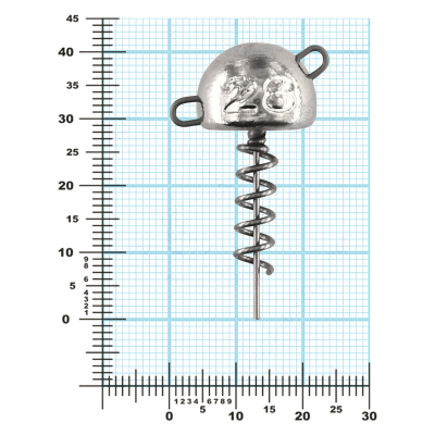 Мормыш Огрузка "Гриб Штопор" 30 мм, вес 28 гр (St-30-28)