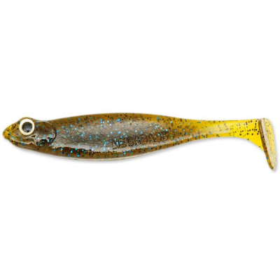 Силиконовая приманка Megabass Hazedong Shad 3.0" цв. Green Pumpkin Blue