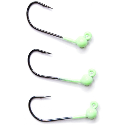 Вольфрамовая джиг-головка TSR TJH-MB #L, 4,5мм, 0,85гр, #Glow