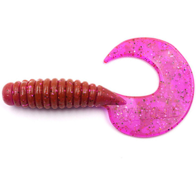 Силиконовая приманка Yaman Pro Spiral 2.5" цвет #21 - Magic Violet (уп.10 шт)