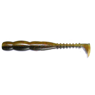Силиконовая приманка Reins Rockvibe Shad 3" цв. B09 Smoke Mustard