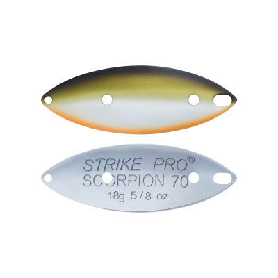 Блесна колеблющаяся Strike Pro Scorpion Single 60M одинарник-незацепляйка, 14.0гр, 6.0 см ST-08AS #A122E-CP