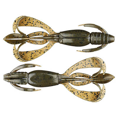 Силиконовая приманка Keitech Crazy Flapper 2.8" - #101 Green Pumpkin PP