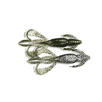 Силиконовая приманка Keitech Crazy Flapper 2.8" - #460 Silver Flash Craw