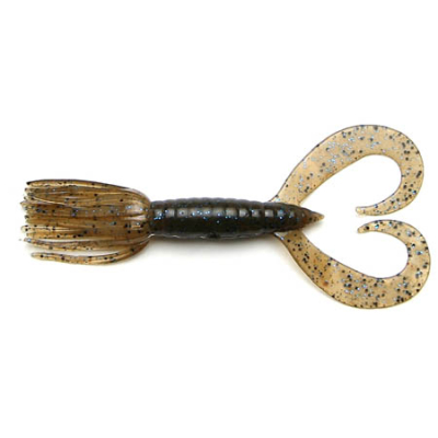 Силиконовая приманка Keitech Little Spider 3.5" - #207 Green Pumpkin PP./ Blue