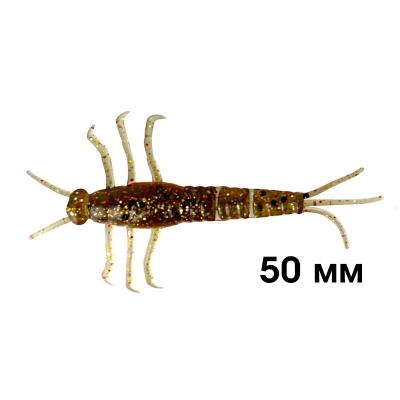 Приманки Savagear 3D PVC Mayfly 50mm Brown Glitter 8pcs 55114