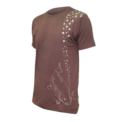 Футболка Korda Carps & Bubbles Brown L KCL015*