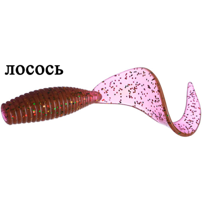 Силиконовая приманка Flagman Moon 2.5" цв. dusty razz 10pc salmon