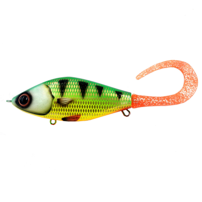 Воблер Strike Pro Guppie 135, 120гр. цвет A382F Green Perch, WOLF COLOR (EG-208#A382F)
