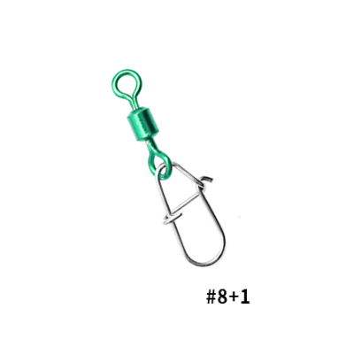 Карабин Hearty Rise Water-Drop Power Duolock Sap Color Swivel №8+1 с вертлюгом CSDS-21