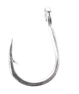 Крючок Ecooda Monster Jigging Hooks (Snelled Hook with Luminous), прочность 88LB/40kg, уп.3 шт.