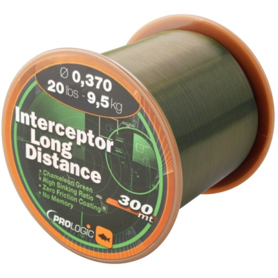 Леска Prologic Interceptor Long Distance 300m 17lbs 8.4kg 0.331mm Green 44682 