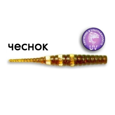 Силиконовая приманка Crazy Fish Polaris 5-4.5-14-5 чеснок цв. UV Motor Oil (УФ моторное масло)