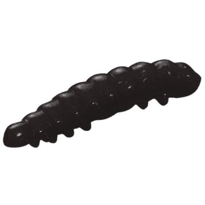 Форелевая силиконовая приманка Опарыш Крупный Berkley Honey Worm - BLACK