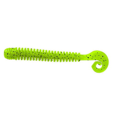 Мягкие приманки LureMax Cheeky Worm 2,5''/6см, LSCW25-002 Lime pepper  (10 шт.)