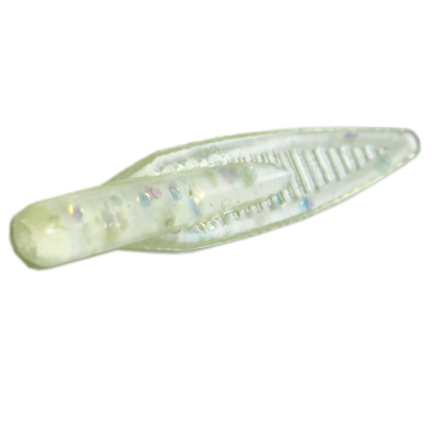 Мягкая приманка MicroFishing Tadpole 1.5" 10шт Прозрачный с блестками-Креветка