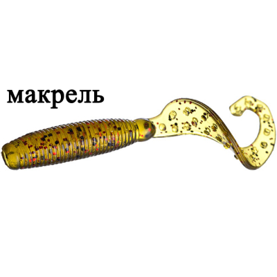 Силиконовая приманка Flagman Helix 3" цв. green pumpkin 8pc macrell